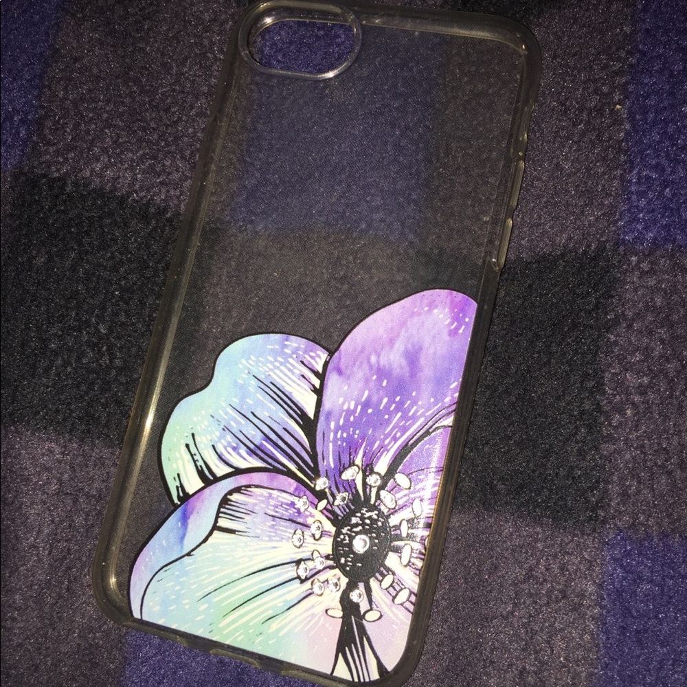 iphone 6/6s/7 flower clear case